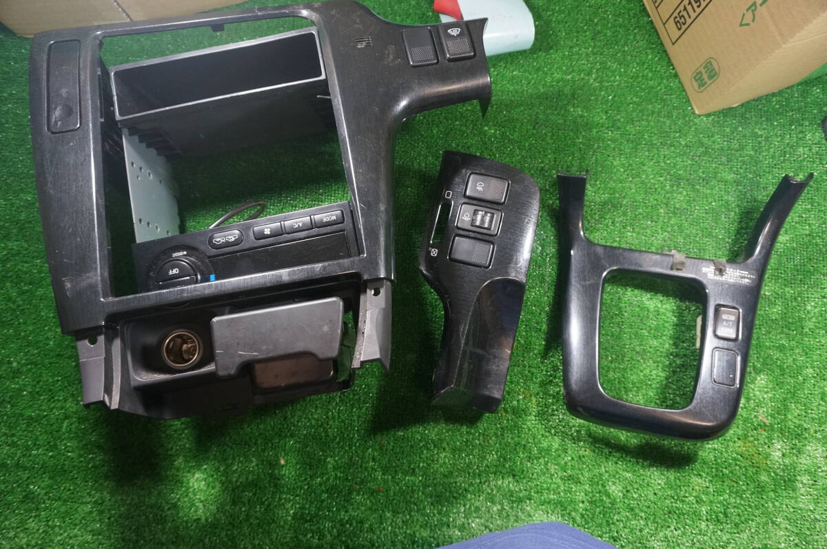 P406 H12 スバル レガシィ ツーリングワゴン BH5 TSタイプR 純正 センター マニュアル シフト 黒 パネル セット拍卖