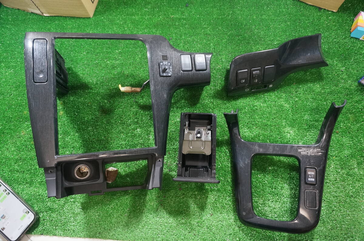 W145 H12 スバル レガシィ ツーリングワゴン BH5 TSタイプR 純正 センター マニュアル シフト 黒 パネル セット拍卖