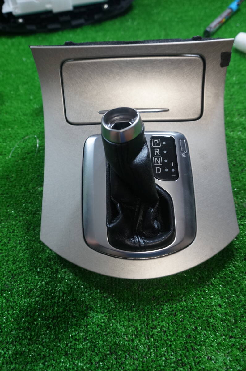 P395 日産PV36 スカイラインクーペ★370GTタイプSP★純正ウッド調シフトパネル V36拍卖