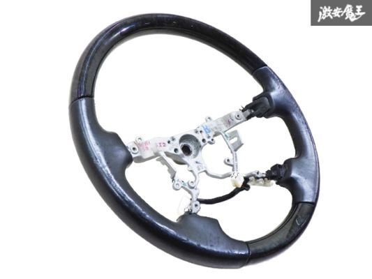 LEXUS レクサス 純正 UVF45 LS600h 前期 ステアリング ハンドル レザー ウッド コンビネーション 約 380mm 45103-50050 即納 棚17I拍卖