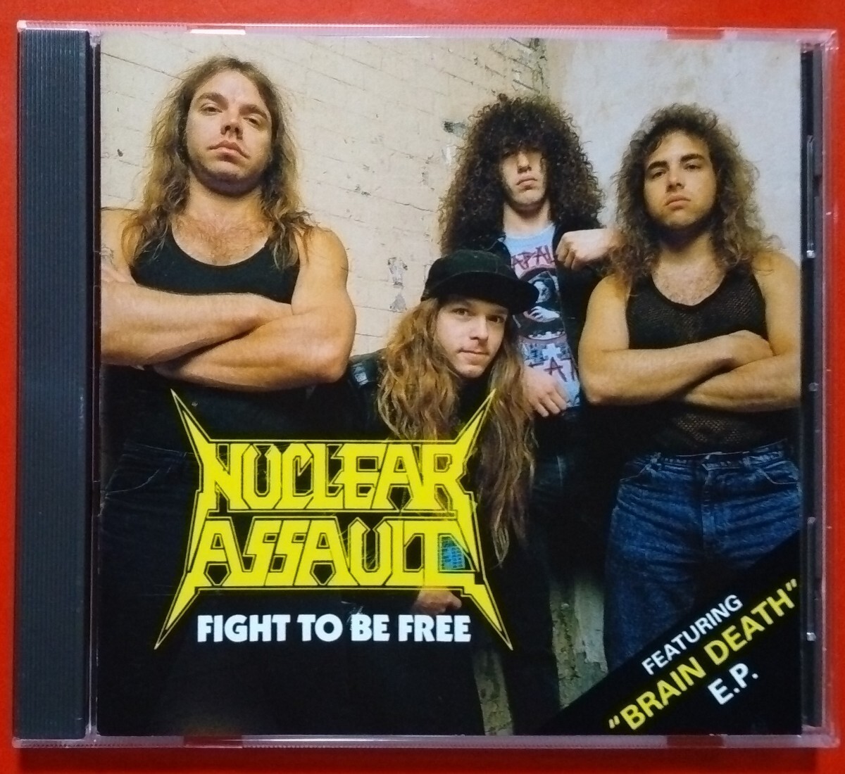NYスラッシュ NUCLEAR ASSAULT-FIGHT TO BE FREE FEATURING BRAIN DEATH E.P. CD ANTHRAX S.O.D. EXTRA HOT SAUCE BRUTAL TRUTH EXIT-13拍卖