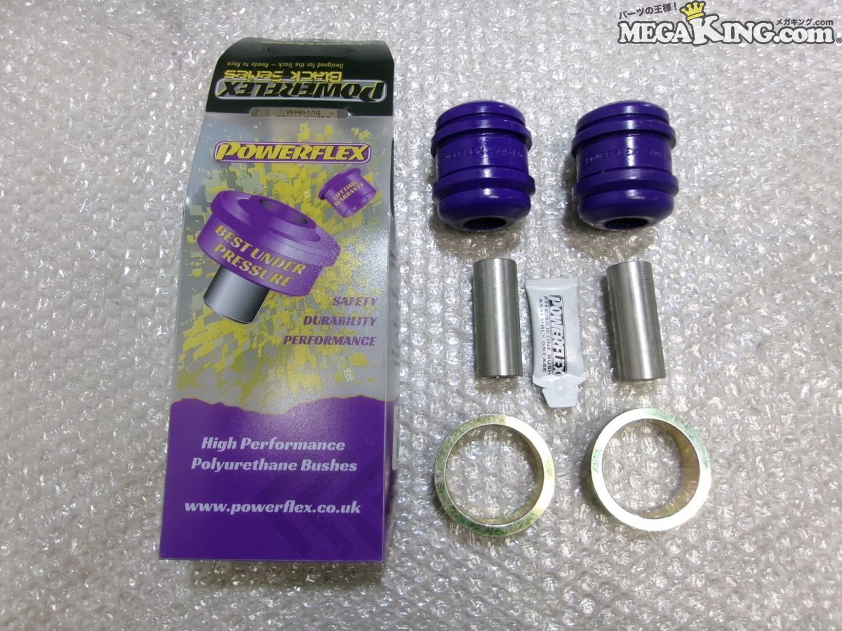 ★未使用★2008-2016 ルノー メガーヌ3 POWER FLEX Black Series 強化ブッシュ フロントアーム リア側 PFF60-1702 / S2-640拍卖