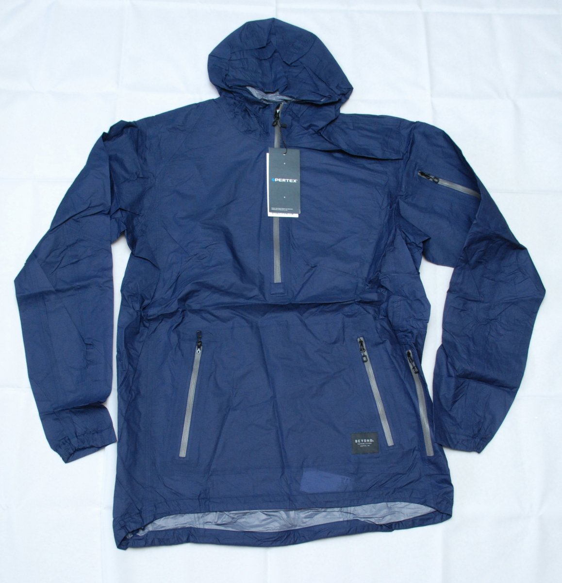 新品 Beyond Clothing Yuba Ultralight L6 Rain Anorak L Long ネイビー Pertex (ecwcs level goretex)拍卖