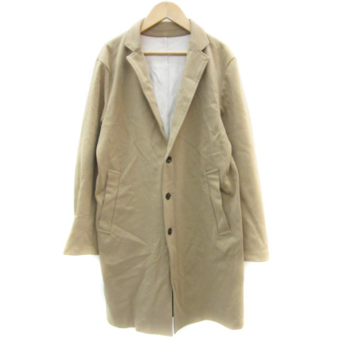 レイジブルー RAGEBLUE チェスターコート ロング丈 シングルボタン 薄手 S ブラウン 茶 /YM4 メンズ拍卖