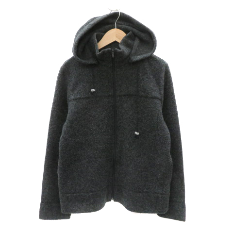 アイシービー iCB ジャケット パーカー ミドル丈 2way S ダークグレー /YK39 レディース拍卖