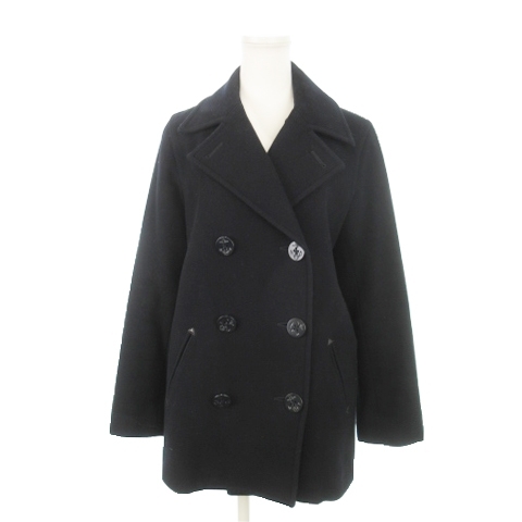 ラルフローレン RALPH LAUREN Pコート ピーコート ダブルフェイス ウール 男の子 女の子 男女兼用 160 黒 ブラック /AH9 ■GY17 キッズ拍卖