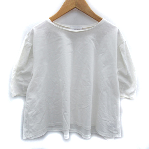 ユナイテッドアローズ UNITED ARROWS カットソー 半袖 ラウンドネック 白 ホワイト /SM25 レディース拍卖