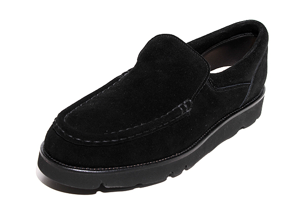 26.0cm 未使用品 Marbot マルボー MOCCASIN LOAFER Vibram SOLE スエード モカシンローファー 41 BLACK ブラック MAR2412002 /● メンズ拍卖