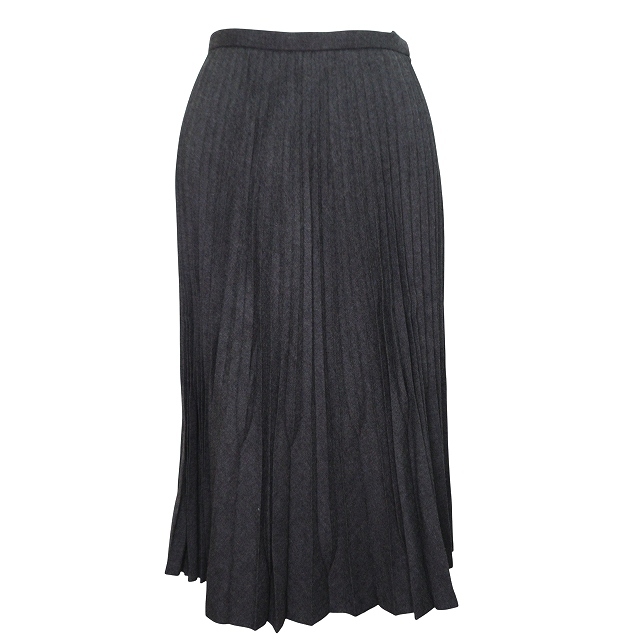 KORET スカート 膝丈 プリーツ Sサイズ相当 グレー k1194 0131 レディース拍卖