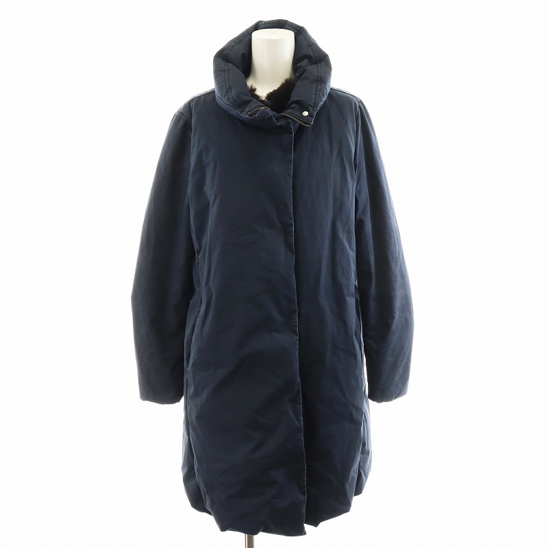 ウールリッチ WOOLRICH ダウンコート ロング丈 コットン アウター S 紺 ネイビー /AN26 レディース拍卖