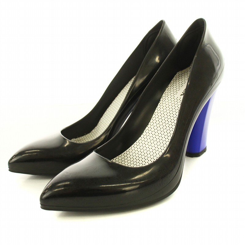 フルラ FURLA パンプス エナメル 35 黒 /MM レディース拍卖