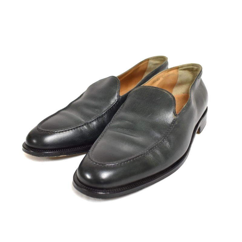 ジョンロブ JOHN LOBB OCEAN オーシャン ローファー モカシン レザー 6.5 緑 グリーン メンズ拍卖