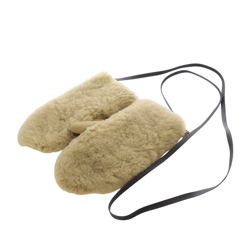 カールドノヒュー KARL DONOGHUE ムートンミトン 手袋 茶色 ブラウン /SR30 レディース拍卖