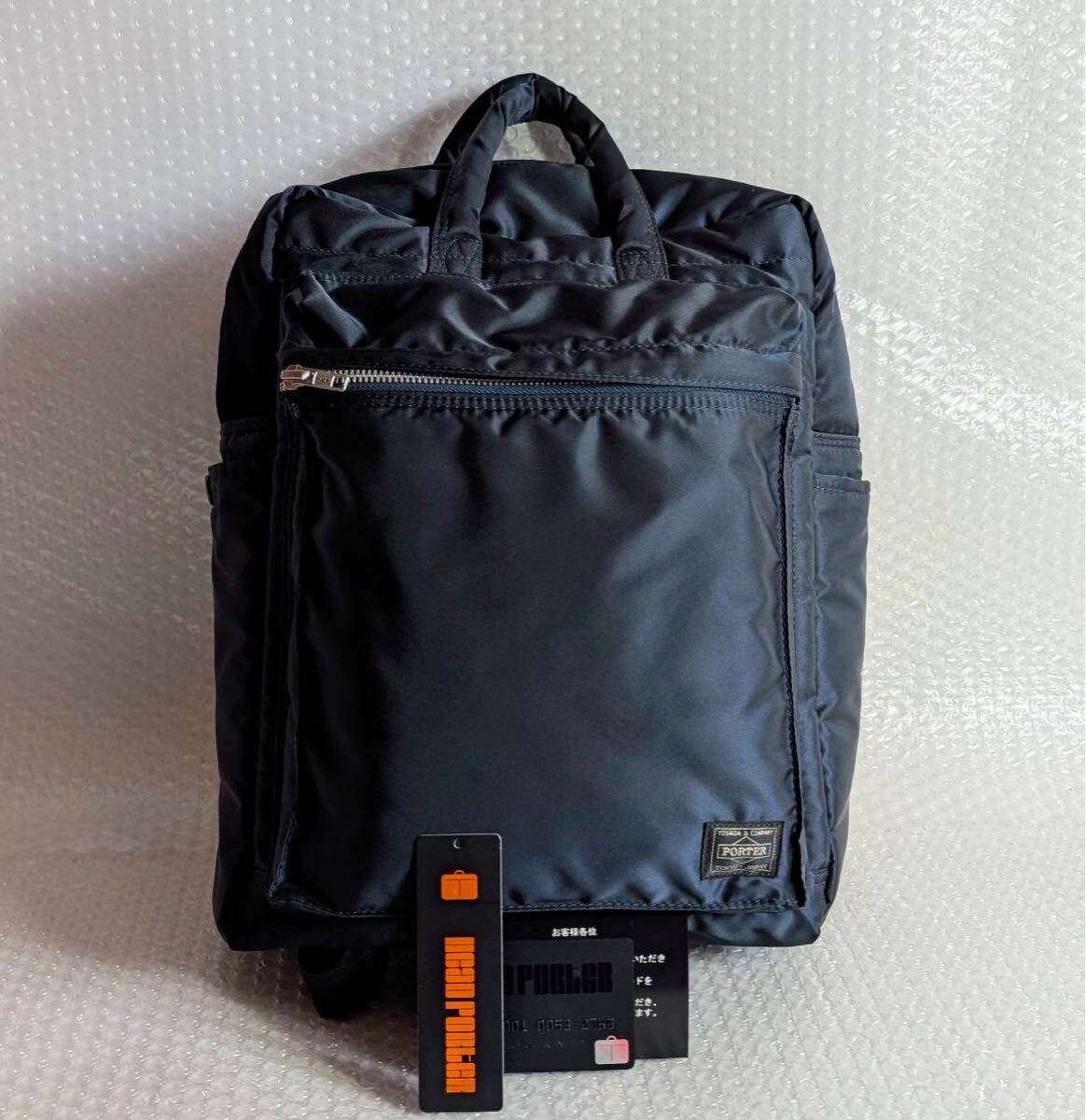 美品 HEAD PORTER TANKER 2WAY ヘッドポーター リュック ポーター タンカー デイパック ネイビー拍卖