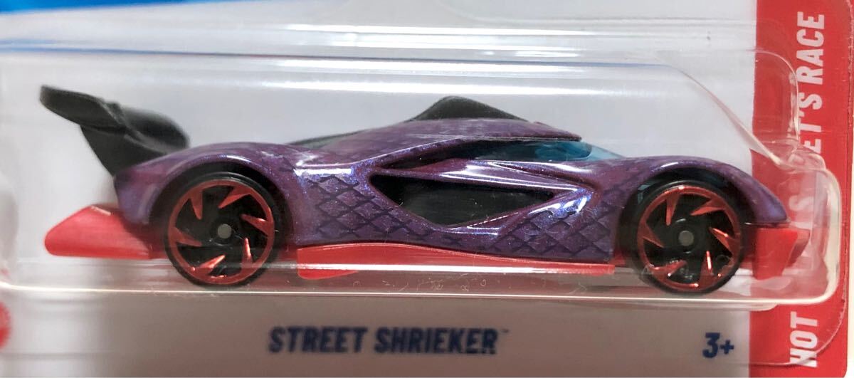 レア ラスト USDMカード 2025 HW Let’s Race 劇中車 カラー Street Shrieker Fraser Campbell メタルフレーク プラム パール 絶版拍卖