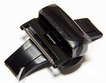 【送料無料】尾錠幅22mm 黒艶消しDバックル プッシュ式 観音開き カシスPBF-22 BKS 拍卖