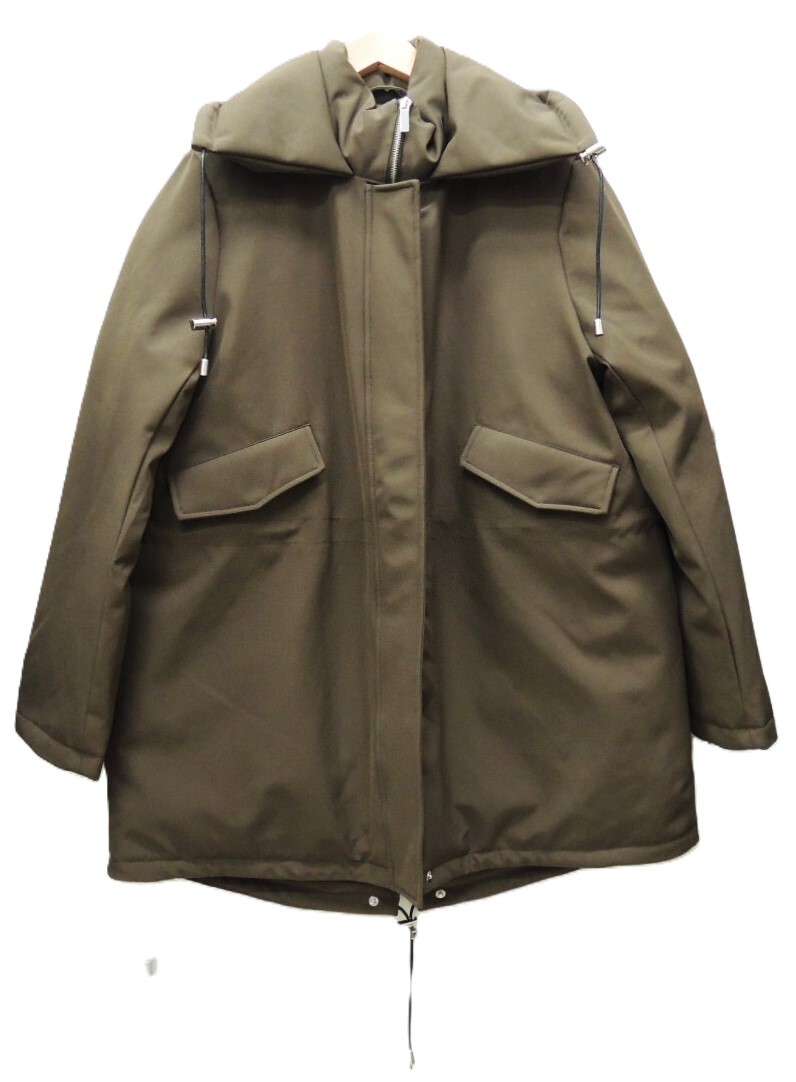 H-191 新品 FRENCH CONNECTION レディース ダウン ジャケット 中綿【L】カラー OLIVE NIGHT (襟、ウエスト、すそにドロスト) 暖かい拍卖