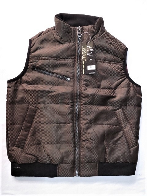 ★送料無料・再値下★No7330 防寒ベスト (40) ダークブラウン M・L 各1着拍卖