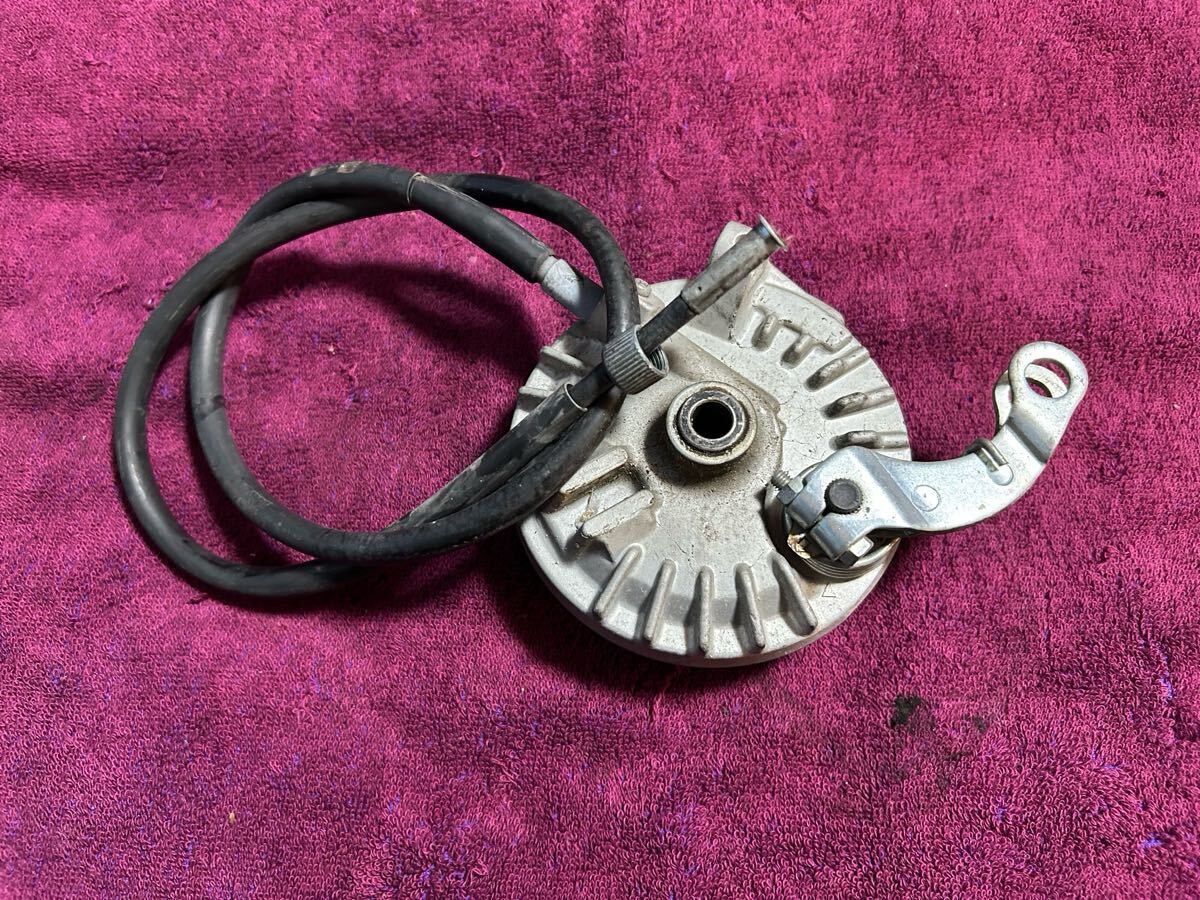 4111■ スーパーディオ AF27 フロントブレーキ ドラム メーターワイヤー シュー拍卖