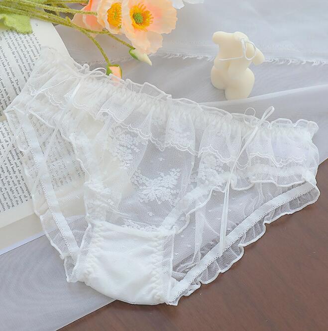 935 インナーウエアladiesレディース◇美シルエット 魅惑Style ◇ sexy ショーツ 素敵 フリル ホワイト拍卖