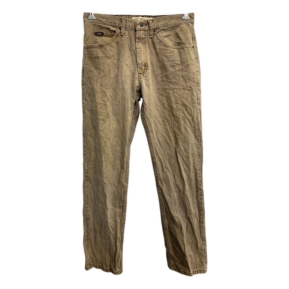 Lee デニムパンツ W32 リー ブラウン コットン メキシコ製 古着卸 アメリカ仕入 2501-1188拍卖