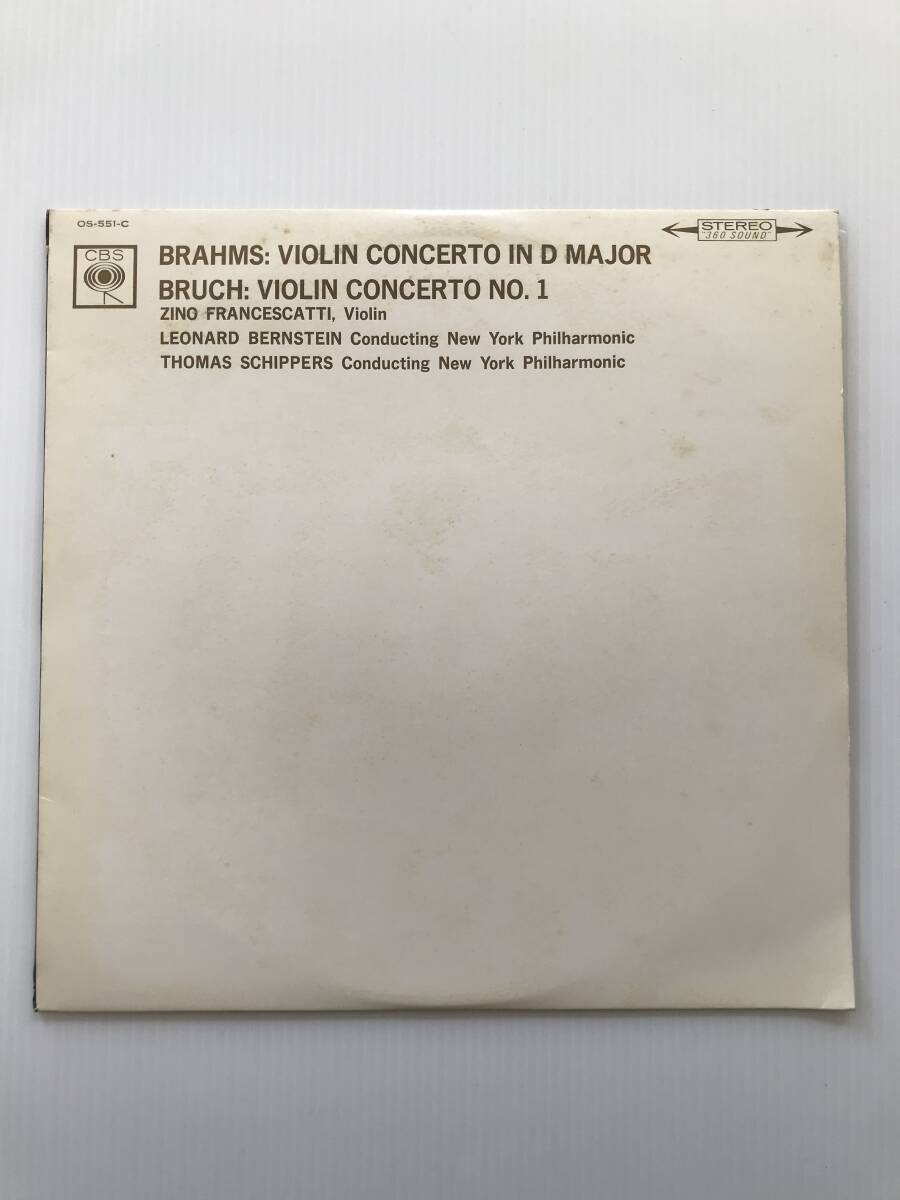 レコード ブラームス=ヴァイオリン協奏曲ニ長調 ブルッフ=ヴァイオリン協奏曲第1番ト短調  HF7394 拍卖