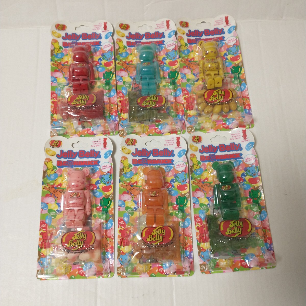 未開封品■Jelly Belly BE@RBRICK-ベアブリック- Series1 全6種セット拍卖