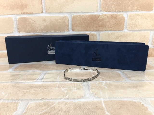 Supreme シュプリーム XJACOB&CO. Logo LINK Bracelet シルバー ケース付 111419788#2拍卖