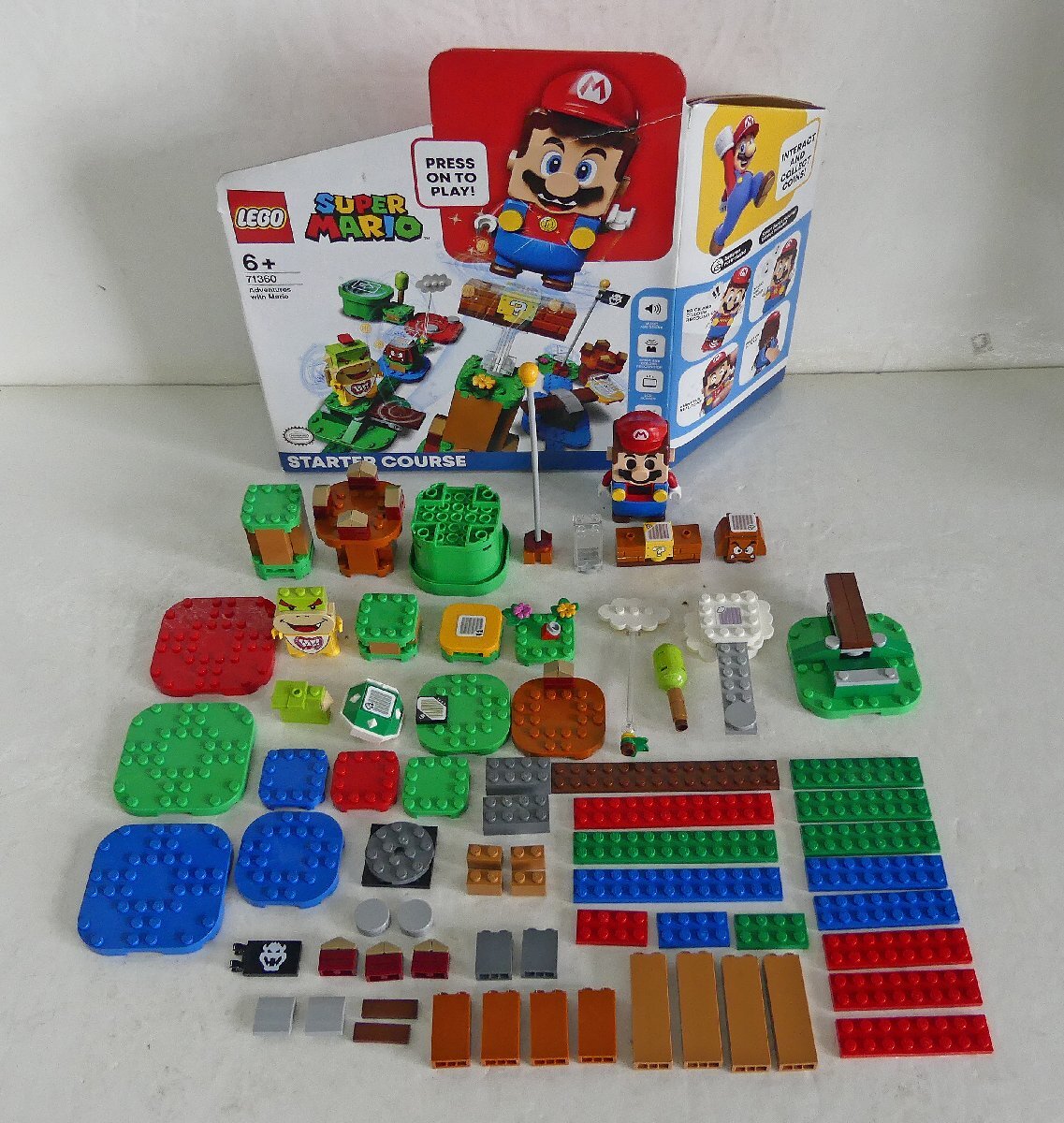 ☆LEGO レゴブロック SUPER MARIO スーパーマリオ マリオとぼうけんのはじまり スターターセット 知育玩具 箱付 USED品☆拍卖