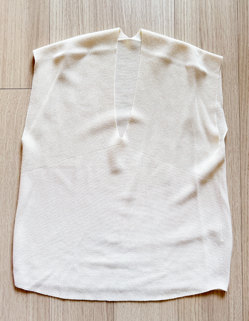 AZUL ENCANTO ホールガーメント Vネック プルオーバー ニットベスト オフホワイト ベージュ Whim Gazette ウィム ガゼット JOURNAL IENA拍卖