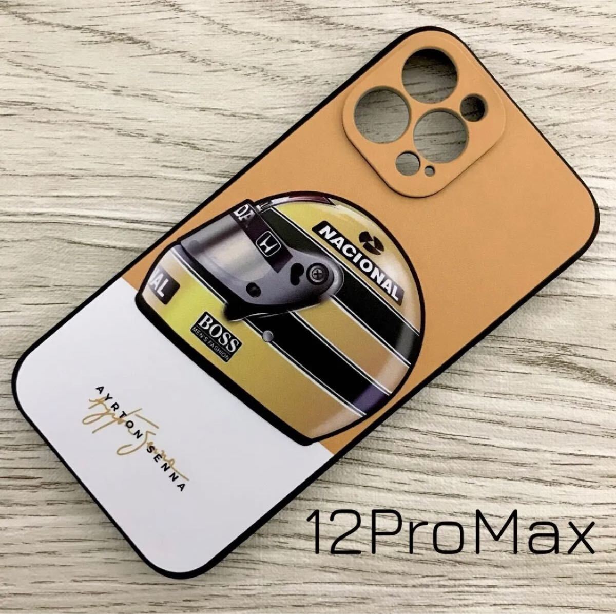 アイルトン・セナ ヘルメット iPhone 12 Pro Max ケース F1 マクラーレン ロータス ホンダ ブラジル スマホ拍卖