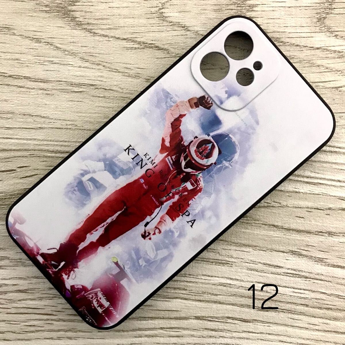 キミ・ライコネン ベルギー GP iPhone 12 ケース F1 フェラーリ Ferrari スマホ拍卖