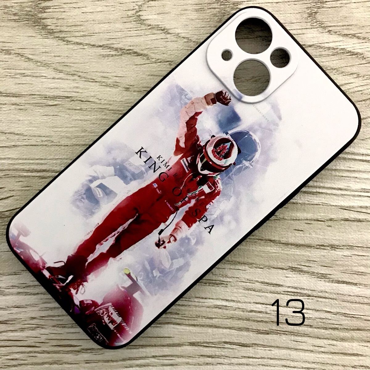 キミ・ライコネン ベルギー GP iPhone 13 ケース F1 フェラーリ Ferrari スマホ拍卖