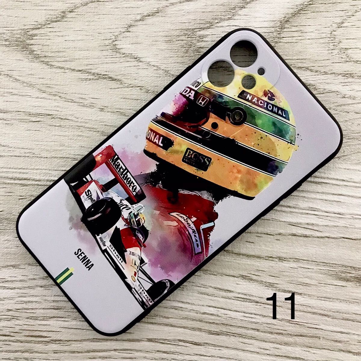アイルトン・セナ アート iPhone 11 ケース F1 マクラーレン ホンダ McLaren Honda スマホ拍卖