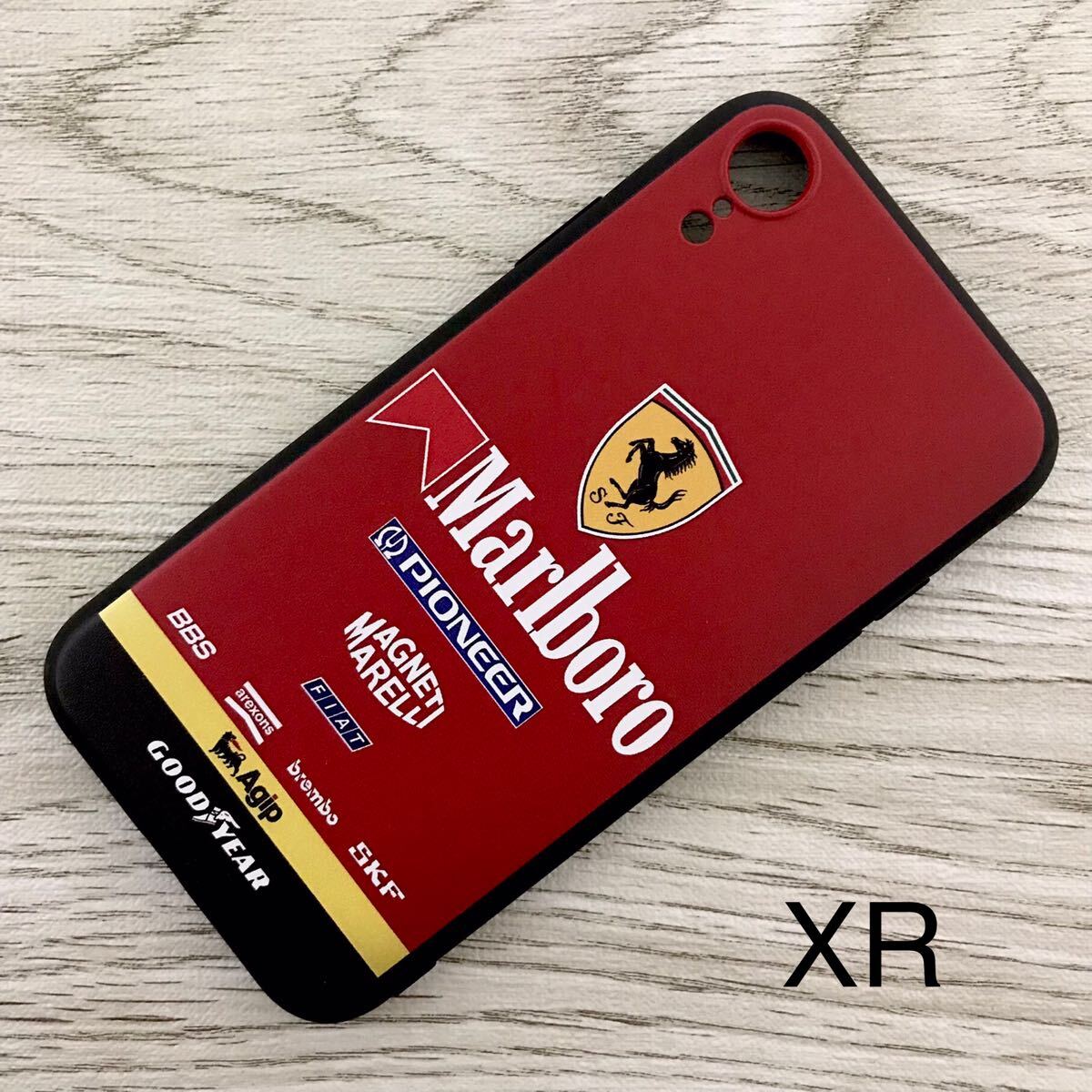マールボロ フェラーリ iPhone XR ケース F1 Ferrari マルボロ プロスト アレジ シューマッハ スマホ拍卖