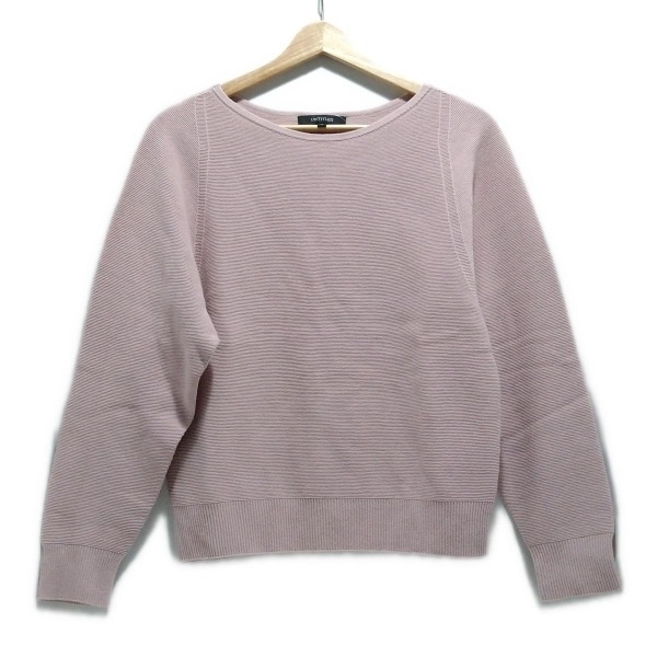 アンタイトル UNTITLED 長袖セーター/ニット サイズ2 M - ライトピンク レディース クルーネック 美品 トップス拍卖