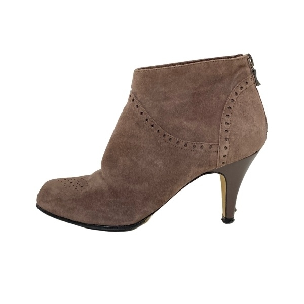 ペリーコ PELLICO ショートブーツ 37 - ダークブラウン レディース ウィングチップ/アウトソール張替済 靴拍卖