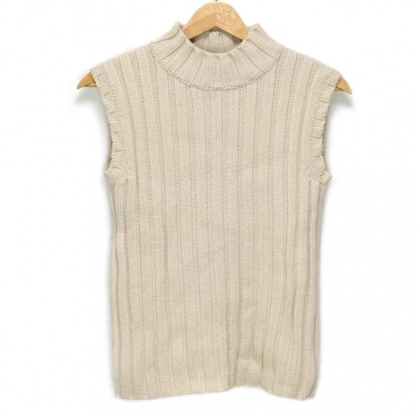 セオリー theory ノースリーブセーター/ニット サイズ2 S - アイボリー レディース ハイネック トップス拍卖