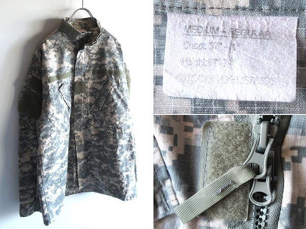 米軍 US.ARMY ACU DIGITAL UNIFORM SHIRT デジカモ 迷彩 UCP リップストップ シャツ コンバットジャケット M拍卖