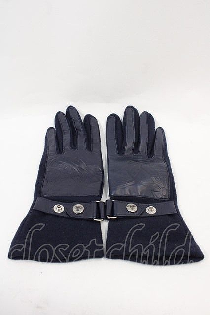 ヴィヴィアンウエストウッド 中古 / G オーブレザーグローブ ネイビー I-25-02-12-043-gd-HD-ZI拍卖