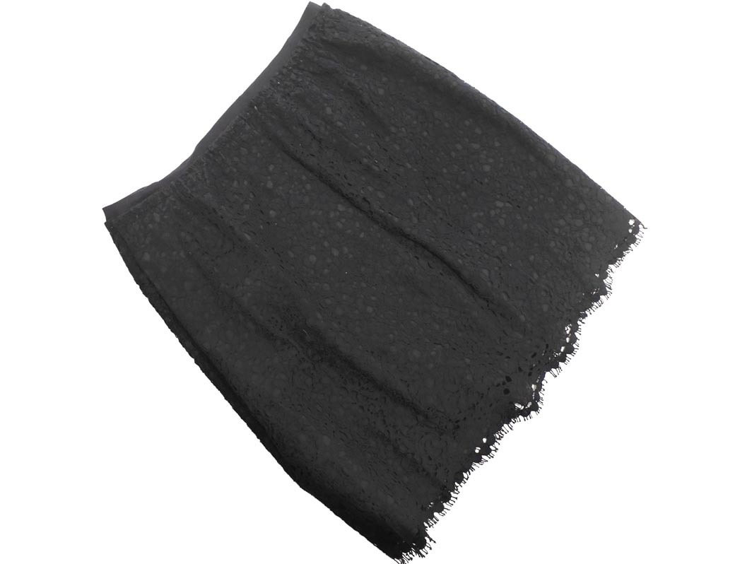 Drawer ドゥロワー 総レース スカート size36/黒 ■◇◎ ☆ fbb1 レディース拍卖