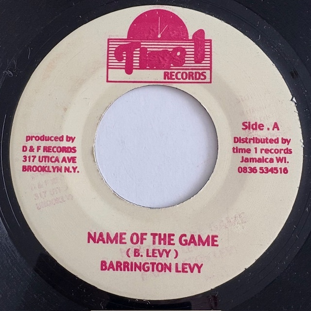試聴 / BARRINGTON LEVY / NAME OF THE GAME /Reggae/Dancehall/big hit !!/7inch/1062拍卖