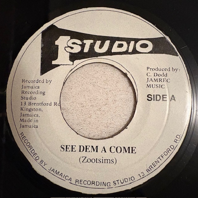 試聴 / ZOOT SIMS / SEE DEM A COME / KEN PARKER / LET THE GOOD TIMES ROLL /STUDIO ONE/Reggae/Rocksteady/big hit !!/7inch/1089拍卖
