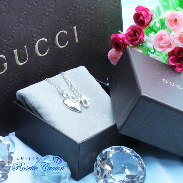 ◆新品◆値下げ交渉 は 質問で◆未使用◆グッチ◆Gロゴインハートネックレス◆拍卖
