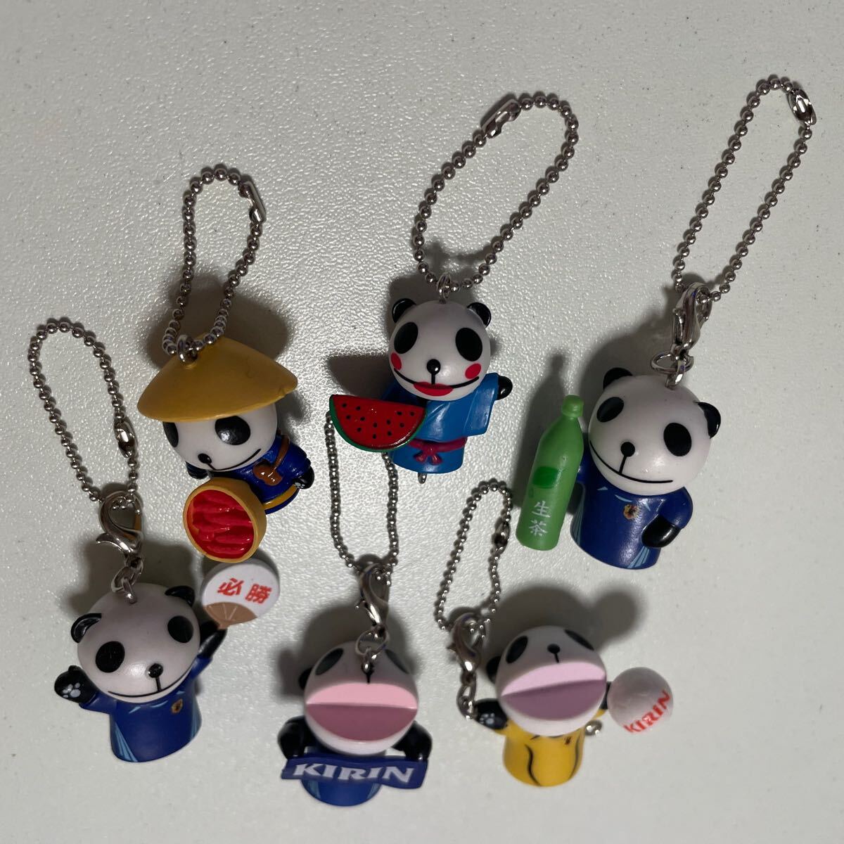 【送料無料】生茶パンダ マスコットセット キーホルダー KIRIN まとめ売り拍卖