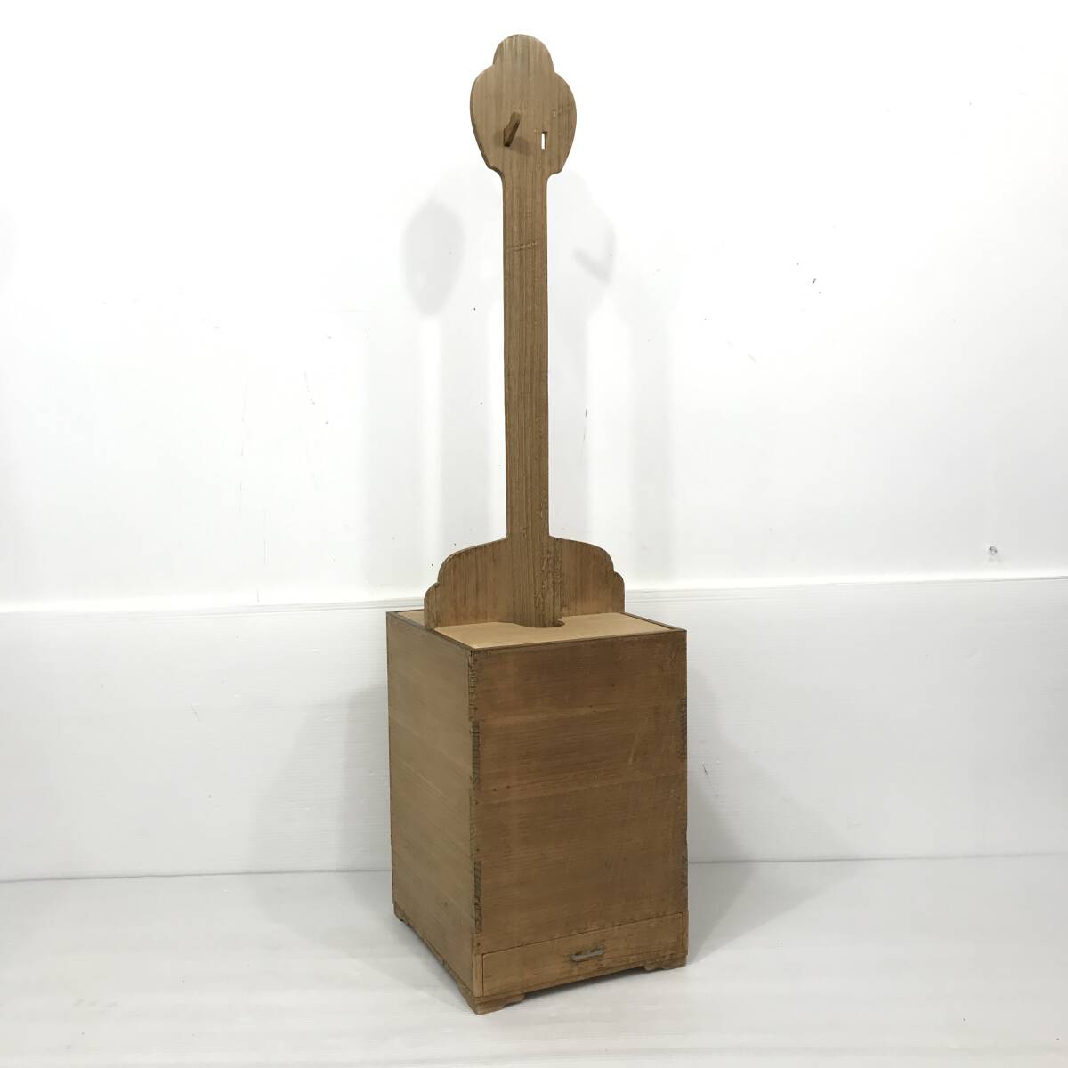 25K057 7 三味線箱 二丁掛け 収納ケース 三味線掛け 三味線立て 木製 中古 拍卖