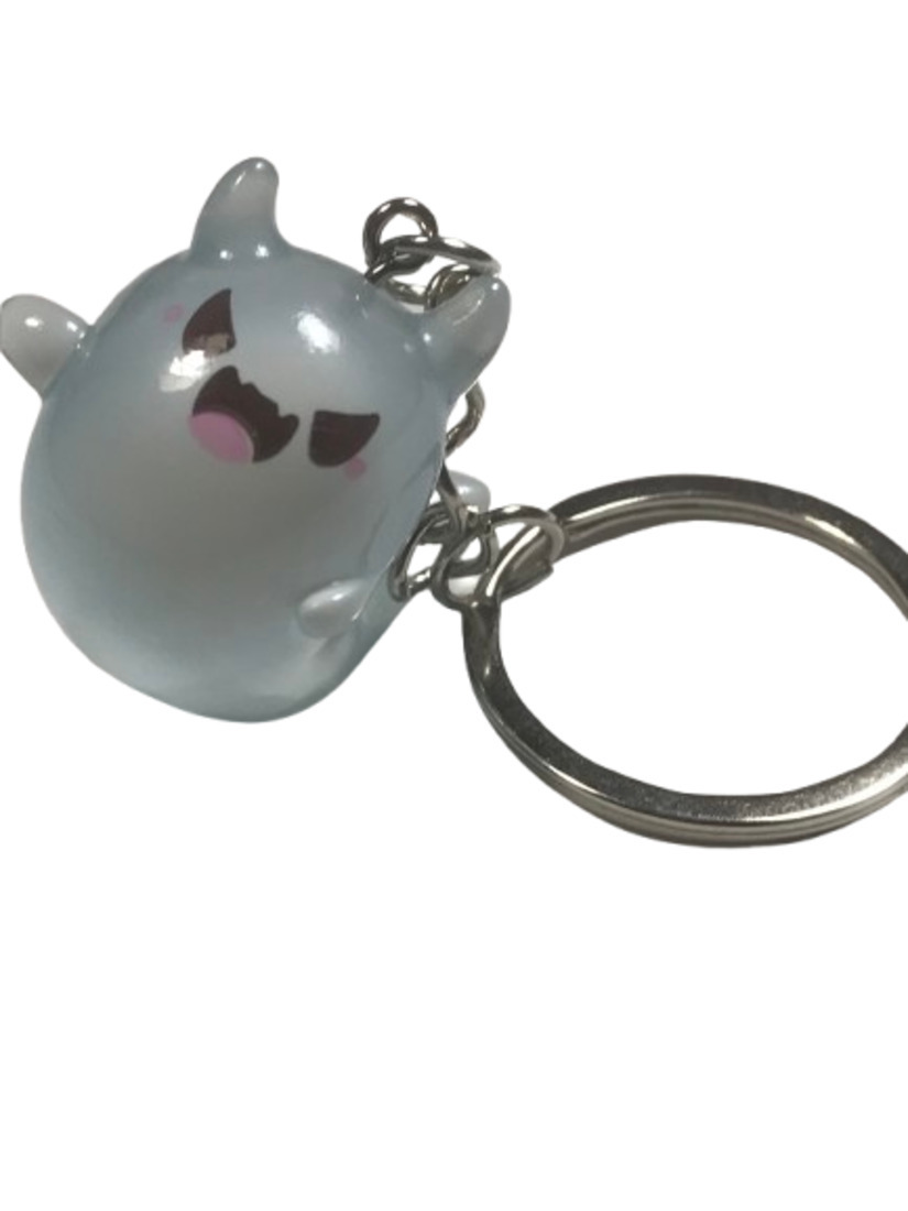暗闇で光る!かわいいオバケのキーホルダー D 蓄光 夜光 お化け キャラクター雑貨 キーリング バッグアクセサリー拍卖