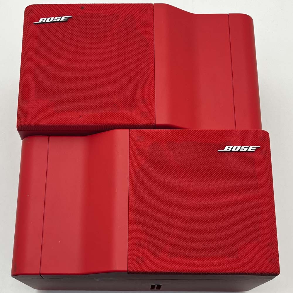 音出し確認済 激レア!! BOSE Italiano 101IT RED シリアルナンバー連番ペア③/ボーズイタリアーノ101-IT赤レッドスピーカー2点セット拍卖