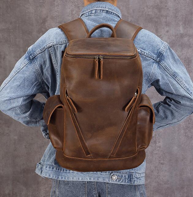 大容量◆通勤通学 メンズ 本革 ボディバック 男性 ワンショルダーバッグ 斜め掛けバッグ レザーコーヒー拍卖