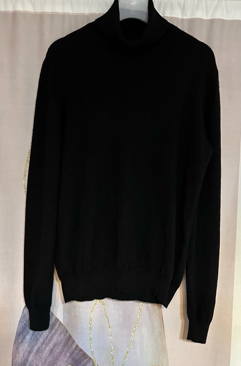 セオリー カシミヤ 100% タートルネック ニット ブラック拍卖